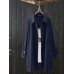 Women Corduroy Vintage Solid Button Cuffs Side Pockets Casual Jackets