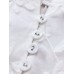 Floral Embroidery V-neck Long Sleeve Irregular Vintage Blouse